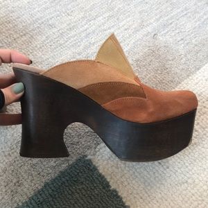 Platform leather free people kicks